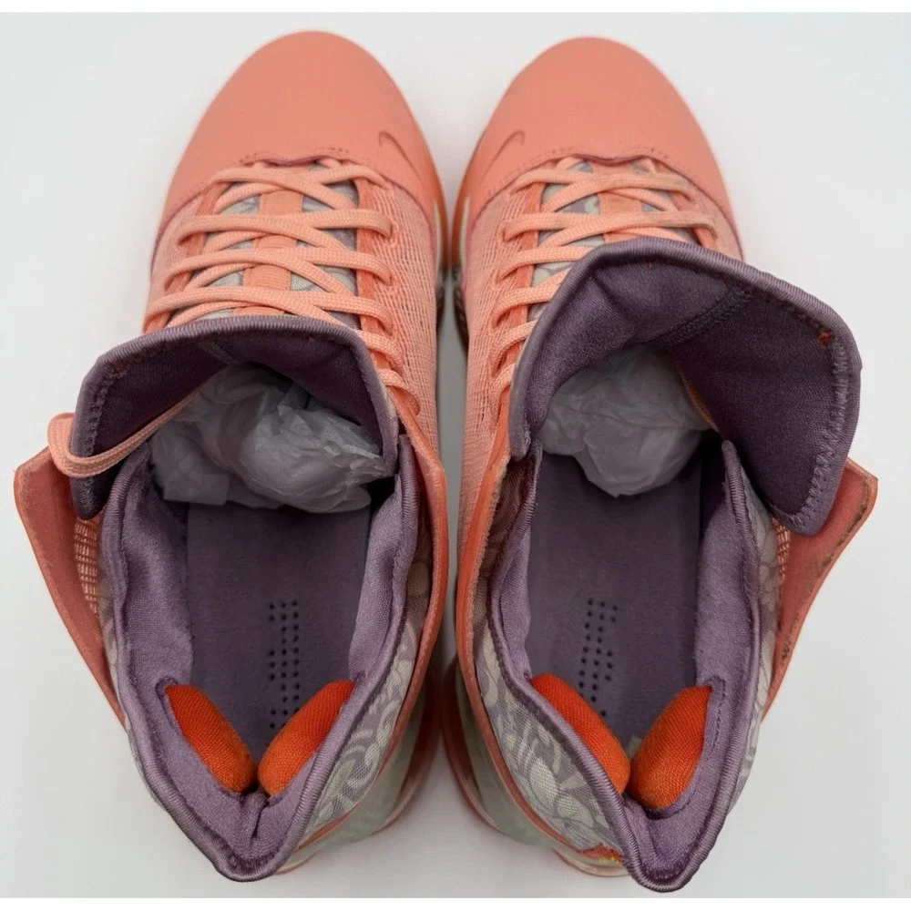 NIKE Lebron XIX Low Men's Size 12.5 Peach / Orange / Lavender / Neon DQ8344-600